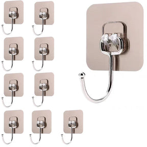 Kit Ganchos Adesivos Clear - Verona Decor - VERONA DECOR