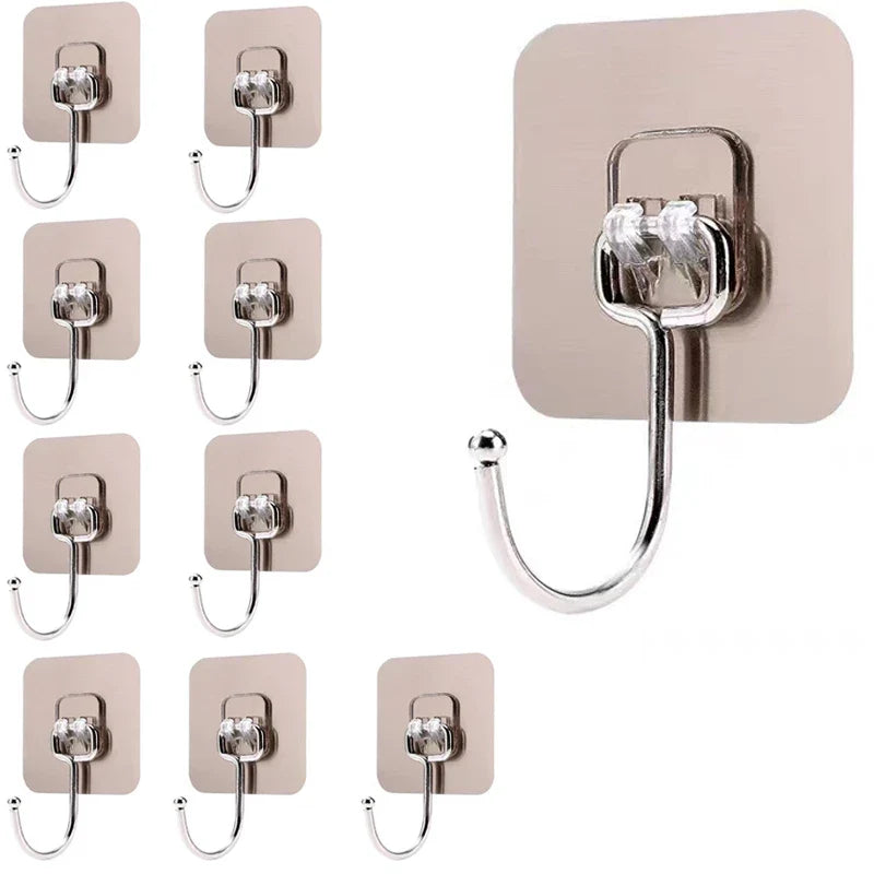 Kit Ganchos Adesivos Clear - Verona Decor - VERONA DECOR