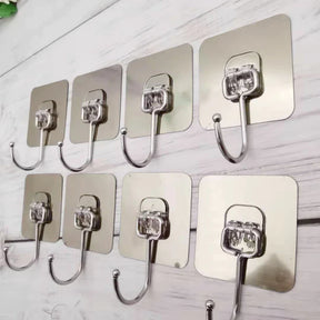 Kit Ganchos Adesivos Clear - Verona Decor - VERONA DECOR
