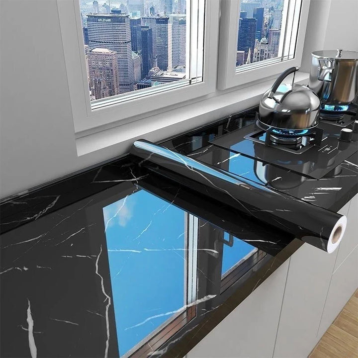 Rolo de 10 Metros Papel de Parede Alumínio Adesivo Impermeável - Verona Decor - VERONA DECOR