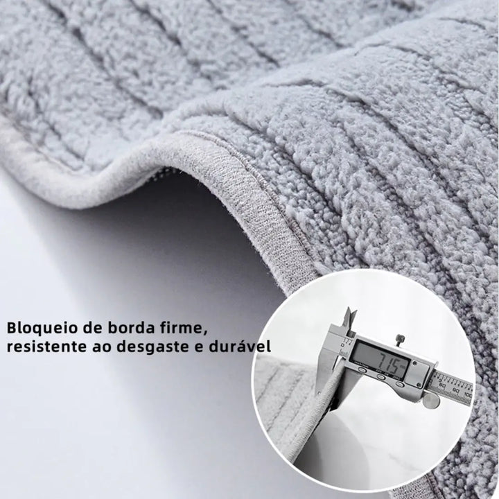 Jogo de Tapete para Banheiro 3 Peças Antiderrapante e Confortável - Verona Decor - VERONA DECOR