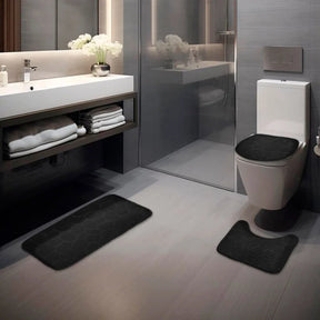 Jogo de Tapetes Banheiro Com 3 Peças | Conforto e Elegância - Verona Decor - VERONA DECOR