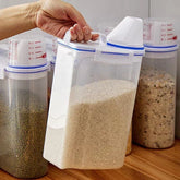 Kit 2 Pote Hermético com Copo Medidor Bico Dosador 2.5L - Verona Decor - VERONA DECOR