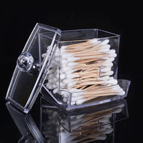 KIT Porta Algodão e Cotonete em Acrílico - Verona Decor - VERONA DECOR