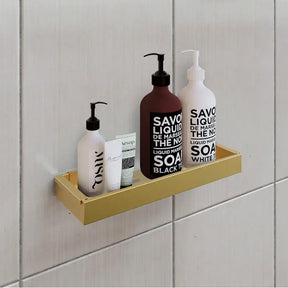 Kit De Acessórios Para Banheiro Dourado 6 Peças - Verona Decor - VERONA DECOR