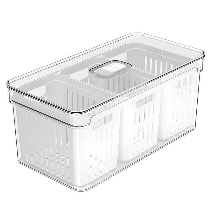 Organizador ClearFresh 5L – Kit com 3 Cestos Naturais - Verona Decor - VERONA DECOR