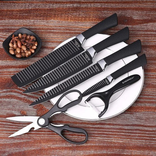 Conjunto de Facas Premium 6 Peças – Corte Preciso, Durabilidade e Design Sofisticado para Sua Cozinha - Verona Decor - VERONA DECOR