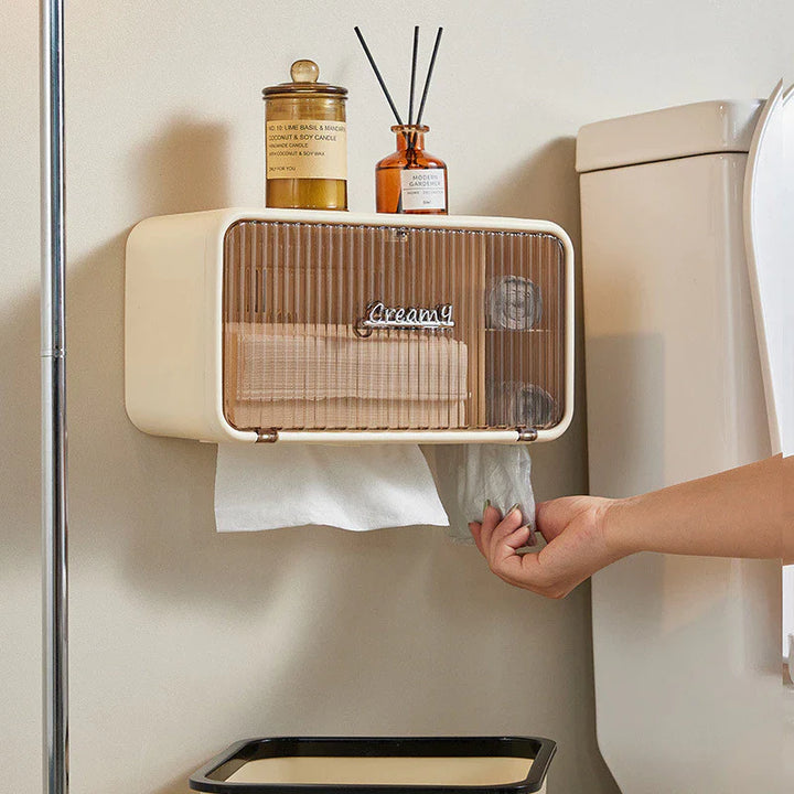 Porta Papel Higiênico Sem Furos Caixa De Lenços De Armazenamento - Verona Decor - VERONA DECOR