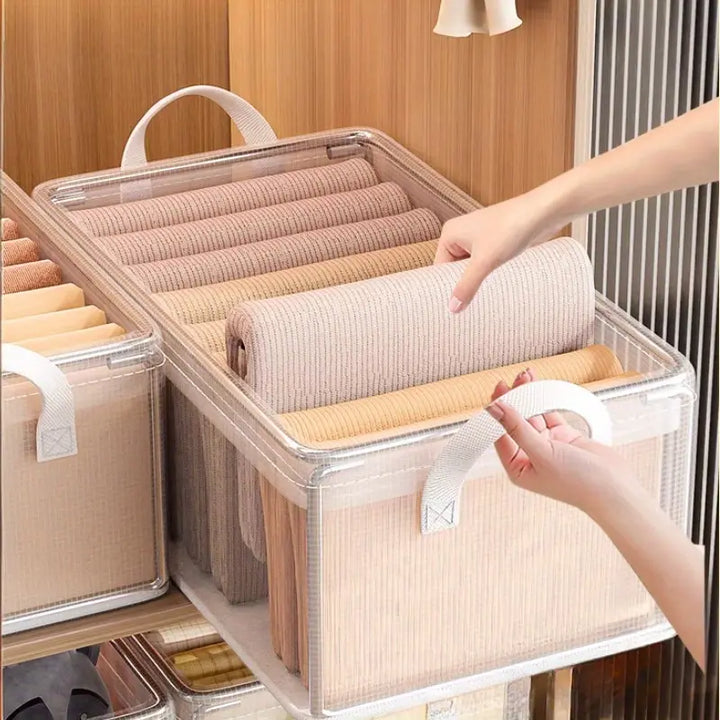 Kit Caixas de Armazenamento de Roupa de PVC – Grande Capacidade e Fácil Organização - VERONA DECOR