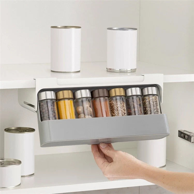 Porta Tempero 6 Potes Organizador Cozinha - Verona Decor - VERONA DECOR