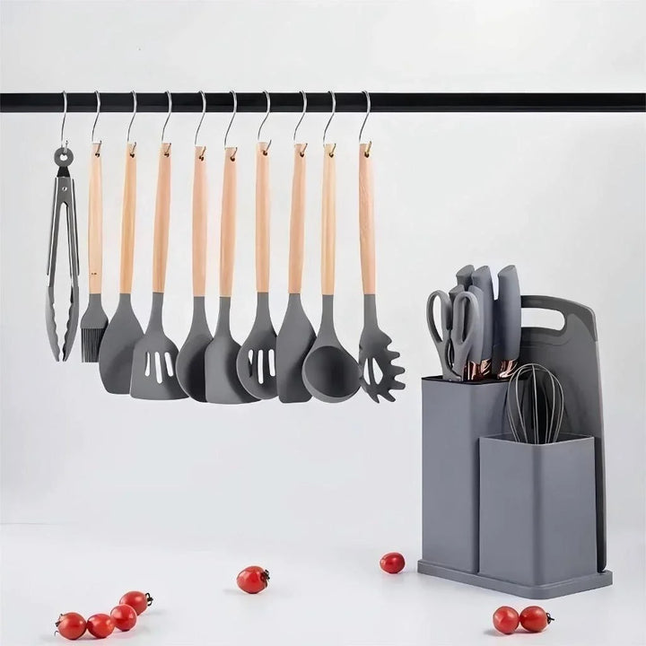 Kit de Cozinha 19 Peças de Silicone Premium - Verona Decor - VERONA DECOR