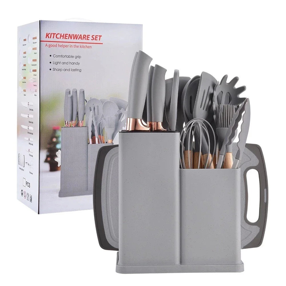 Kit de Cozinha 19 Peças de Silicone Premium - Verona Decor - VERONA DECOR
