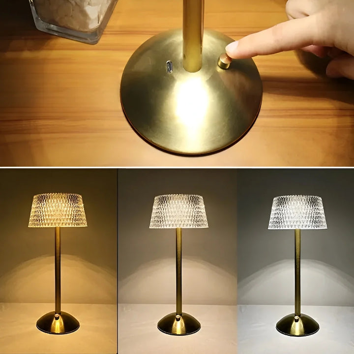 Lâmpada de Mesa de Cristal Dimerizável - Verona Decor - VERONA DECOR