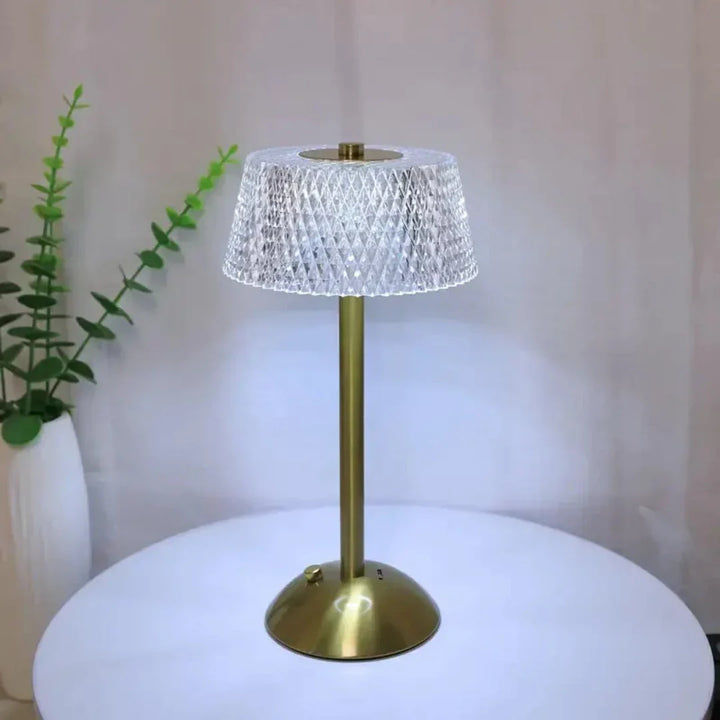 Lâmpada de Mesa de Cristal Dimerizável - Verona Decor - VERONA DECOR