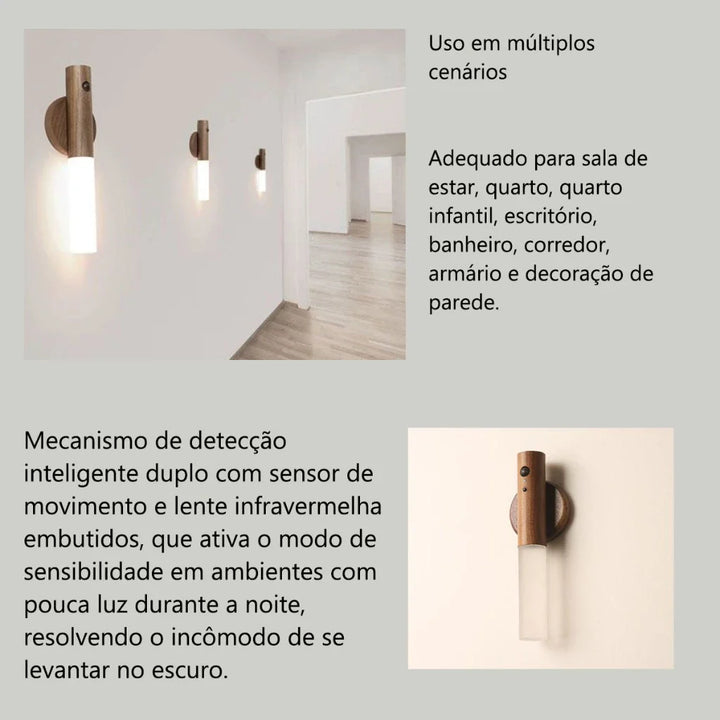 Luminária Magnética de Parede com Sensor Inteligente - Verona Decor - VERONA DECOR