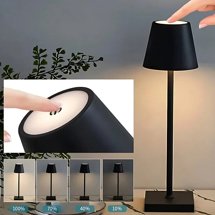 Luminária De Mesa Led Sem Fio Recarregável - VERONA DECOR