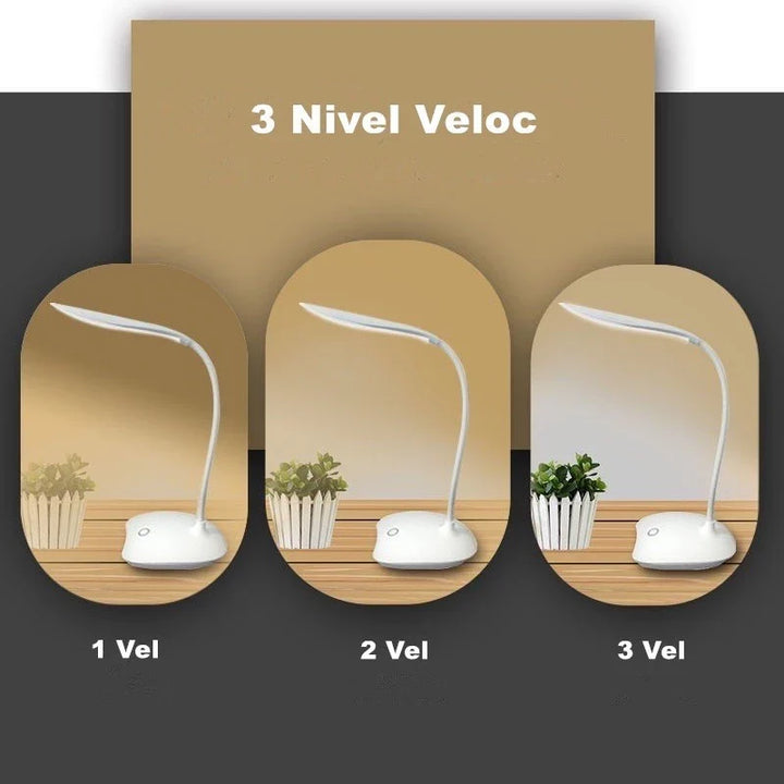 Luminária De Mesa Recarregável Flexível Sem Fio - VERONA DECOR