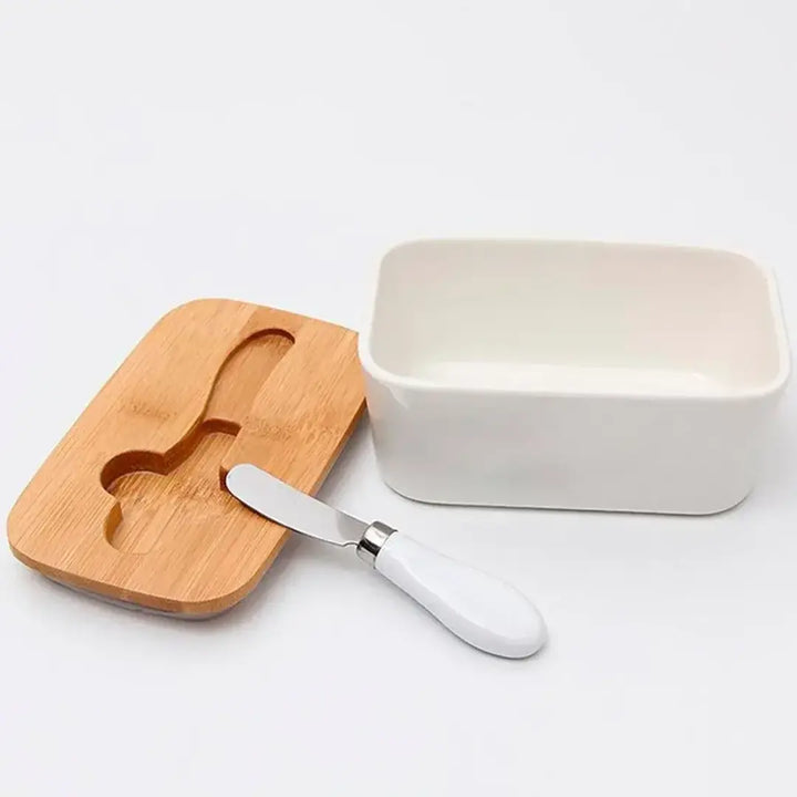 Manteigueira Porcelana Elegance - Verona Decor - VERONA DECOR