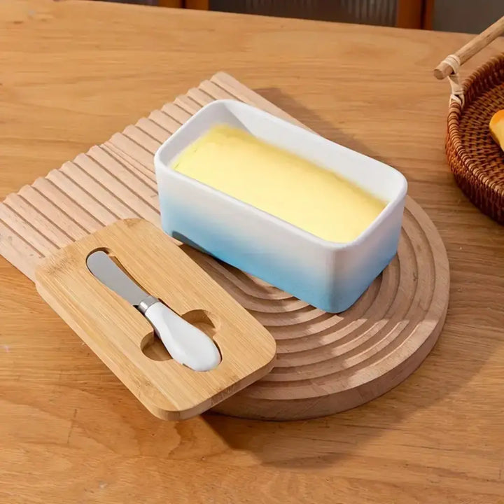 Manteigueira Porcelana Elegance - Verona Decor - VERONA DECOR