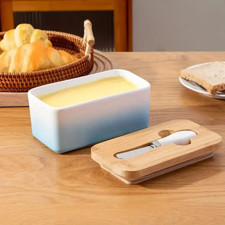 Manteigueira Porcelana Elegance - Verona Decor - VERONA DECOR