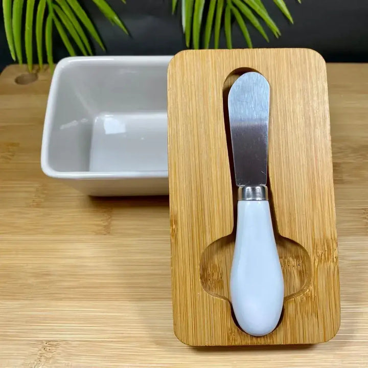 Manteigueira Porcelana Elegance - Verona Decor - VERONA DECOR