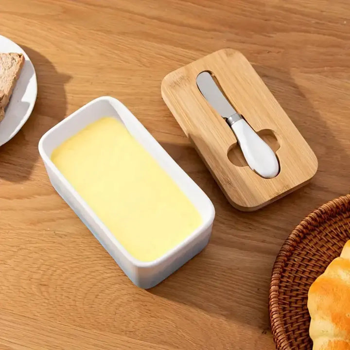 Manteigueira Porcelana Elegance - Verona Decor - VERONA DECOR