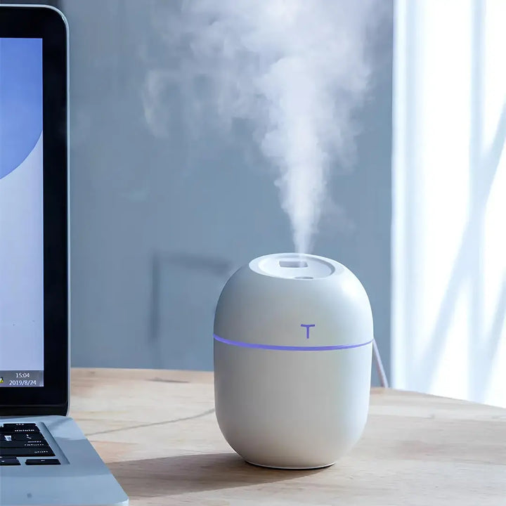 Kit 2 Umidificador de Ar Portátil Ultrassônico - Aromatizador de Ambiente Doméstico e Escritório - Verona Decor - VERONA DECOR