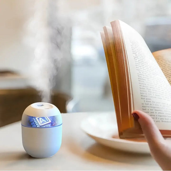 Kit 2 Umidificador de Ar Portátil Ultrassônico - Aromatizador de Ambiente Doméstico e Escritório - Verona Decor - VERONA DECOR