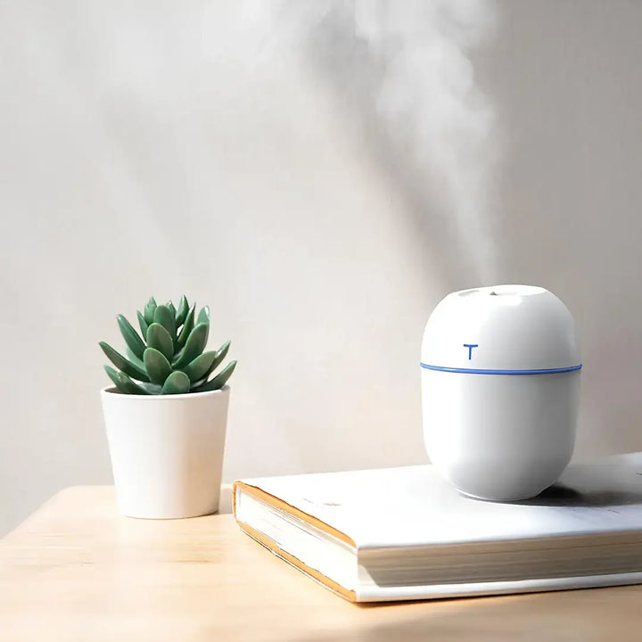 Kit 2 Umidificador de Ar Portátil Ultrassônico - Aromatizador de Ambiente Doméstico e Escritório - Verona Decor - VERONA DECOR