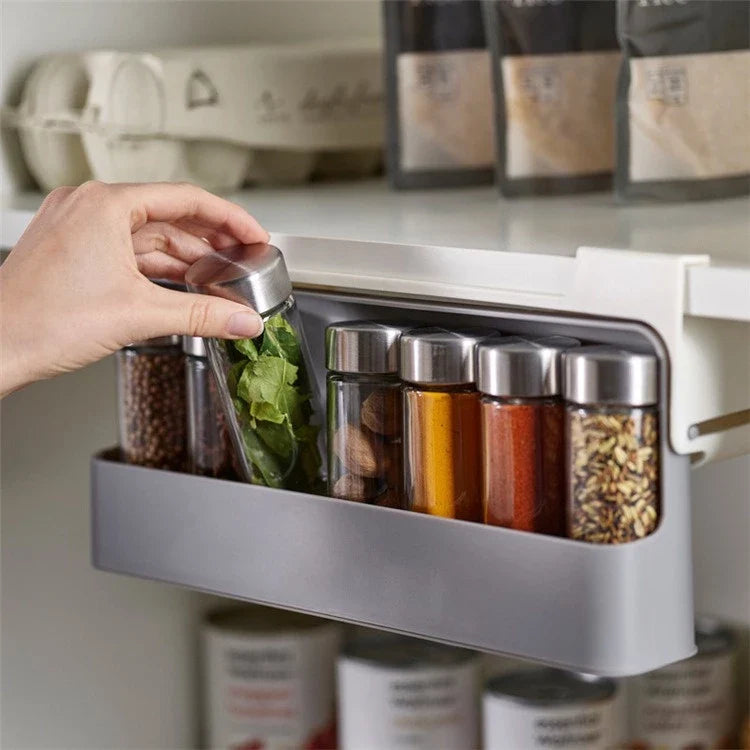 Porta Tempero 6 Potes Organizador Cozinha - Verona Decor - VERONA DECOR