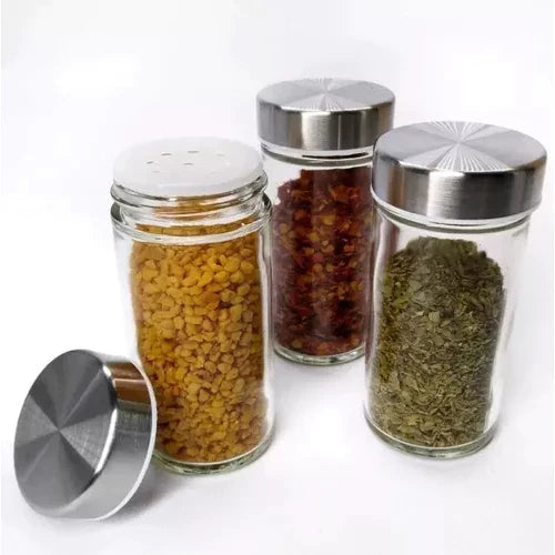 Porta Tempero Condimento Prata Giratório 12 Potes - Verona Decor - VERONA DECOR