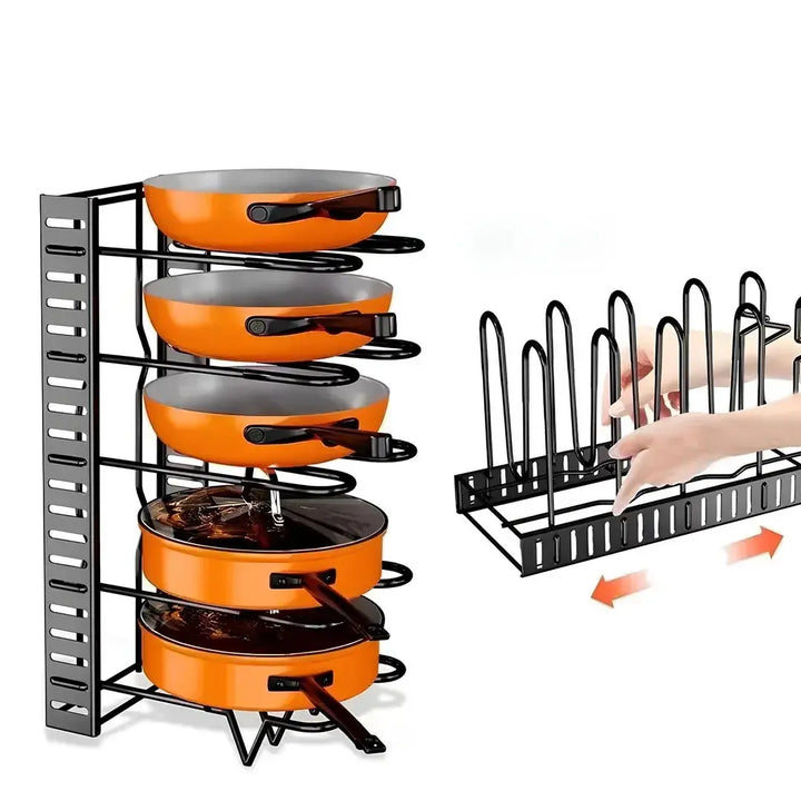 Organizador Rack para Panelas com 8 Camadas - Verona Decor - VERONA DECOR