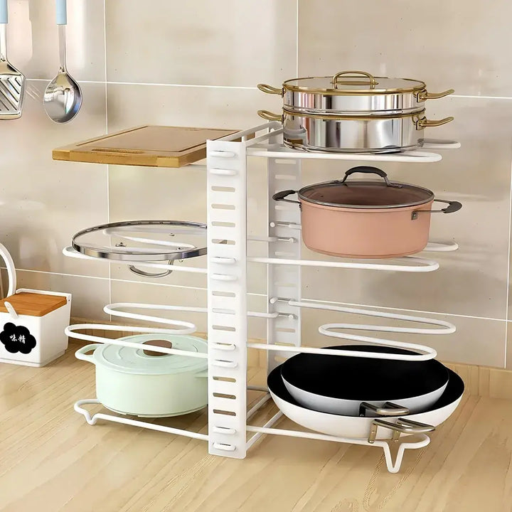 Organizador Rack para Panelas com 8 Camadas - Verona Decor - VERONA DECOR