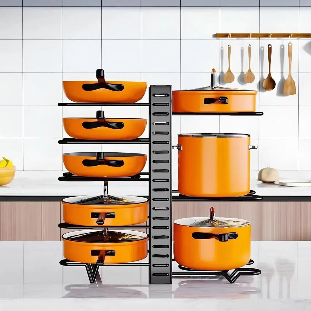 Organizador Rack para Panelas com 8 Camadas - Verona Decor - VERONA DECOR