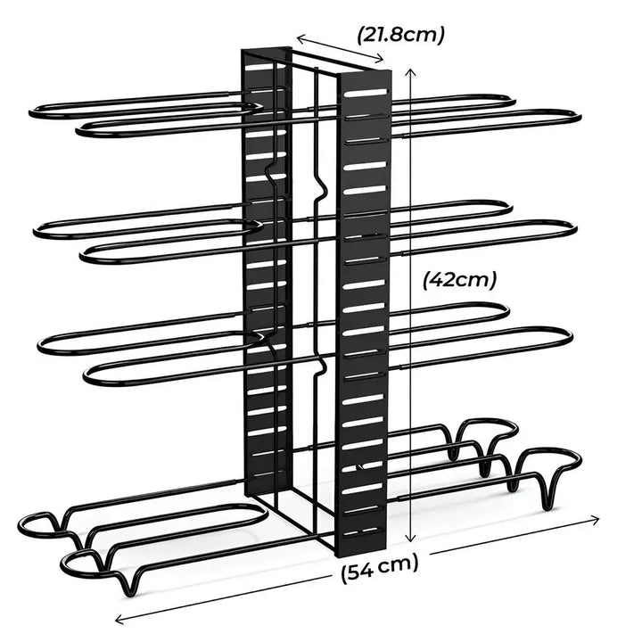 Organizador Rack para Panelas com 8 Camadas - Verona Decor - VERONA DECOR