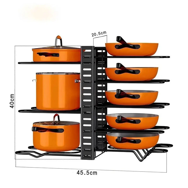Organizador Rack para Panelas com 8 Camadas - Verona Decor - VERONA DECOR