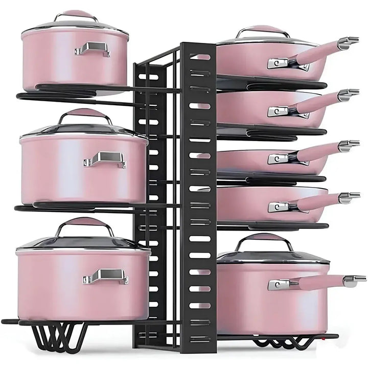 Organizador Rack para Panelas com 8 Camadas - Verona Decor - VERONA DECOR