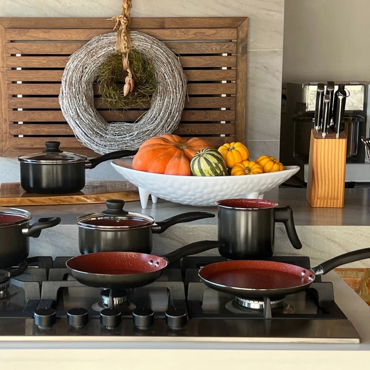 Jogo de Panelas Brinox Ceramic Life Easy - 6 Peças Antiaderente Cerâmico - Verona Decor - VERONA DECOR