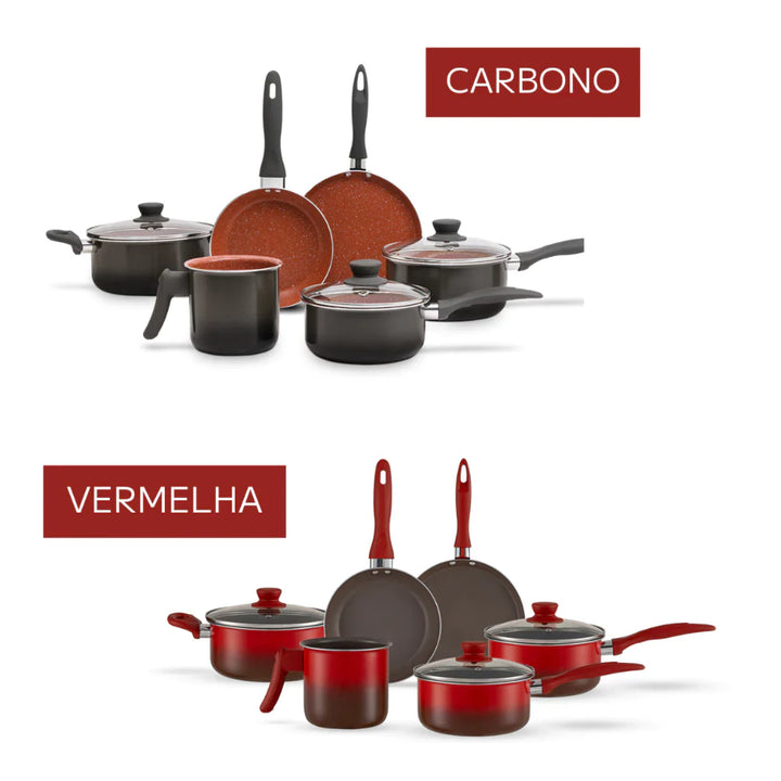 Jogo de Panelas Brinox Ceramic Life Easy - 6 Peças Antiaderente Cerâmico - Verona Decor - VERONA DECOR