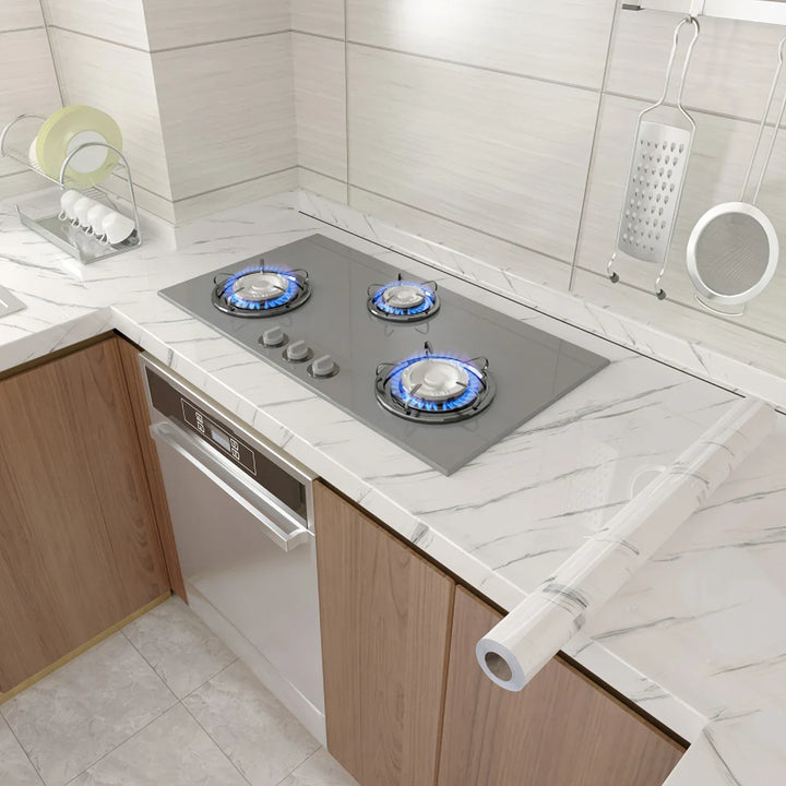 Rolo de 10 Metros Papel de Parede Alumínio Adesivo Impermeável - Verona Decor - VERONA DECOR