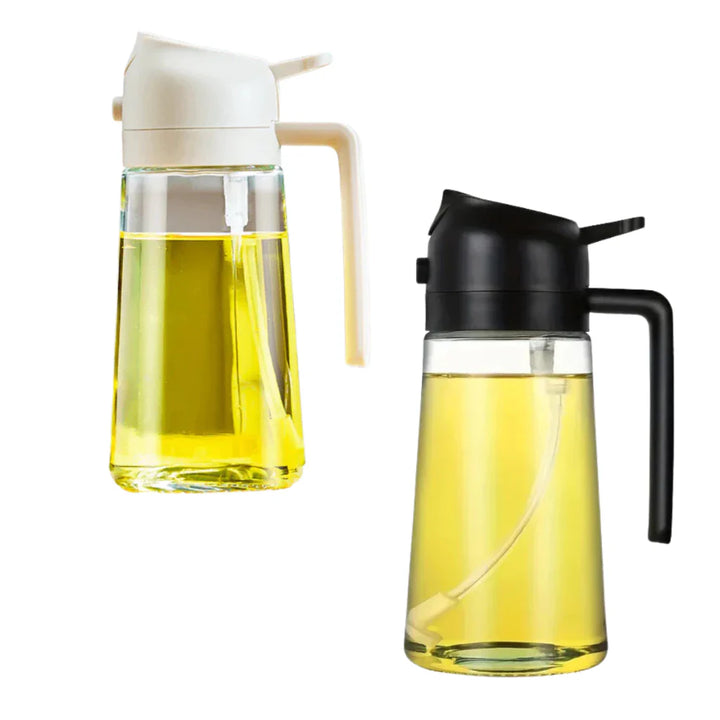 Spray Borrifador para Azeite e Óleo Antirrespingo - Porta Azeite de Vidro 470ml - Verona Decor - VERONA DECOR