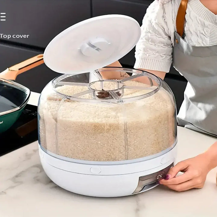 Dispenser de Cereais Giratório com 6 Divisórias - Verona Decor - VERONA DECOR