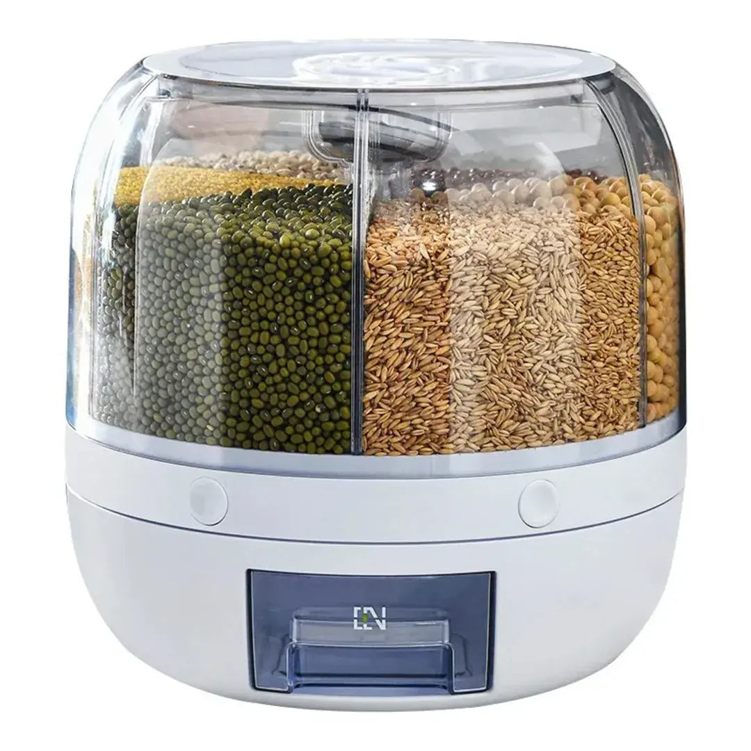 Dispenser de Cereais Giratório com 6 Divisórias - Verona Decor - VERONA DECOR