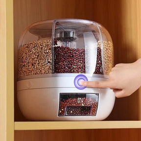 Dispenser de Cereais Giratório com 6 Divisórias - Verona Decor - VERONA DECOR