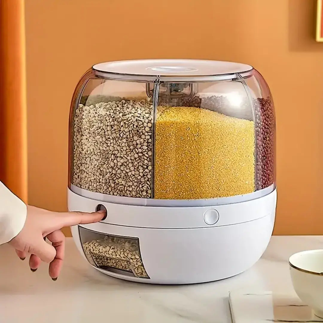 Dispenser de Cereais Giratório com 6 Divisórias - Verona Decor - VERONA DECOR