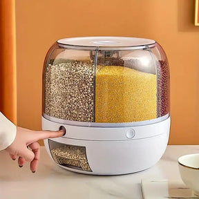 Dispenser de Cereais Giratório com 6 Divisórias - Verona Decor - VERONA DECOR