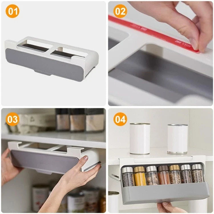 Porta Tempero 6 Potes Organizador Cozinha - Verona Decor - VERONA DECOR