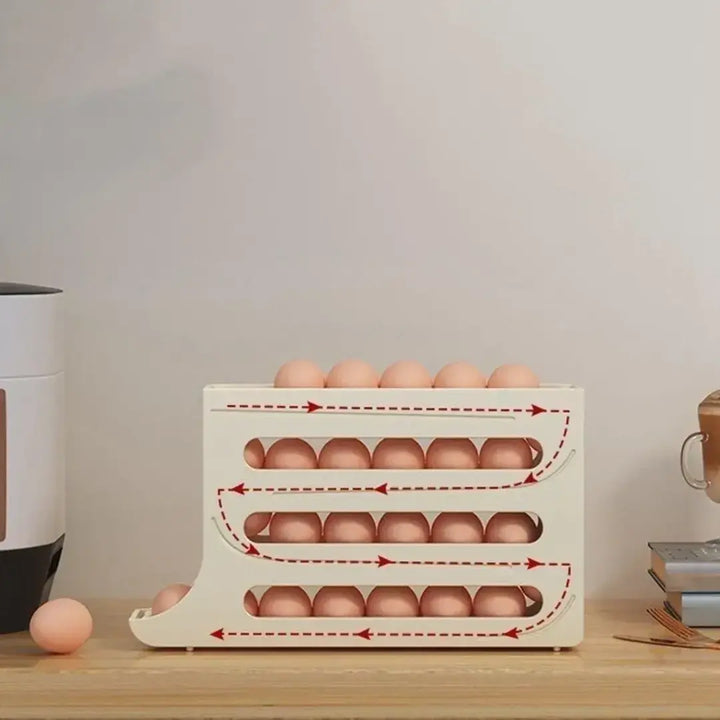 Organizador Porta Ovos 4 Andares Rolante – Suporte para 30 Ovos -  Verona Decor - VERONA DECOR