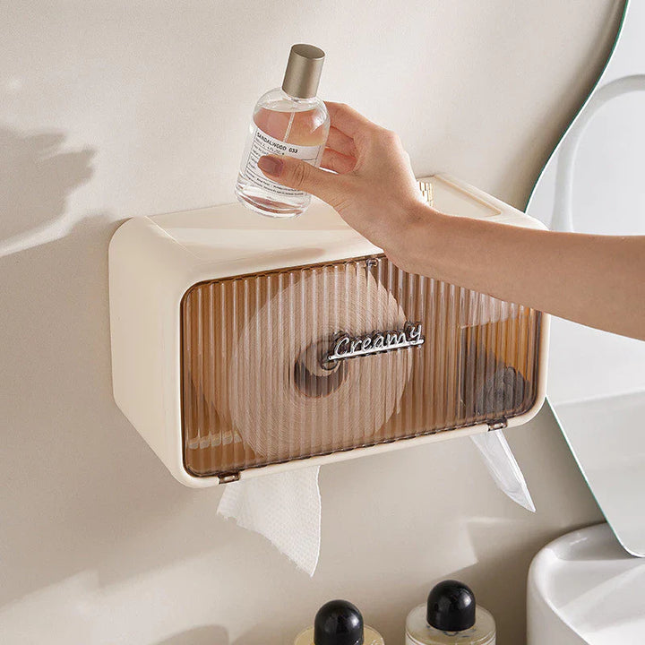 Porta Papel Higiênico Sem Furos Caixa De Lenços De Armazenamento - Verona Decor - VERONA DECOR