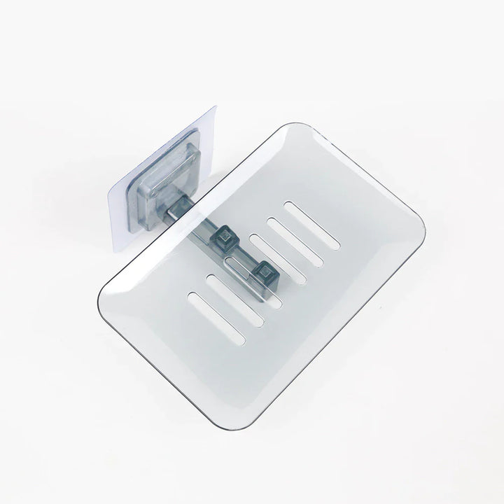 Suporte Porta Sabonete Vazado Transparente Parede Banheiro - VERONA DECOR